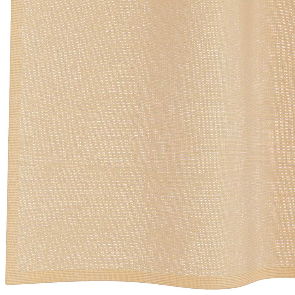 Voile Curtain Panels with Rod Pockets, 2 pcs., Sand Color