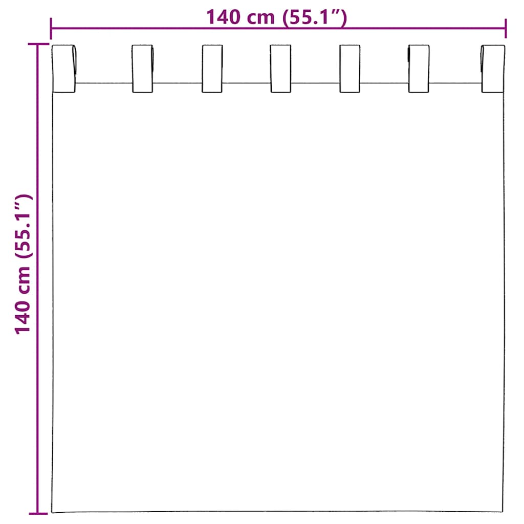 Voile Curtain Panels with Rod Pockets, 2 pcs., Sand Color