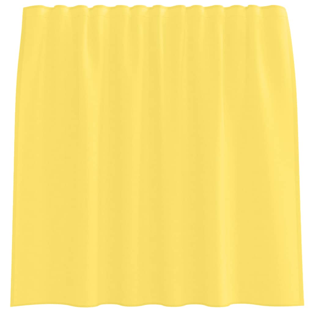 Voile Vorhänge mit Stangentaschen 2 Stk. Gelb