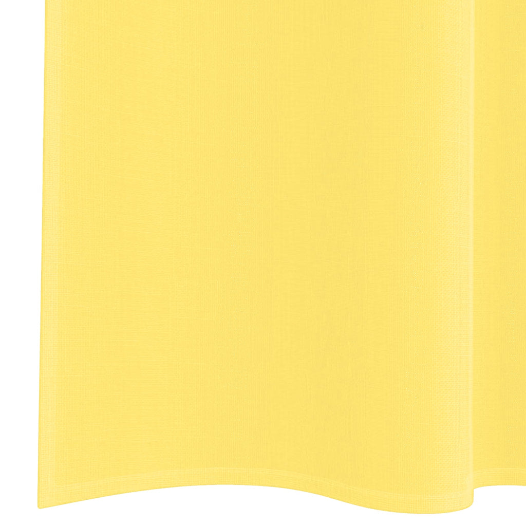 Voilages à passant 2 pcs Jaune