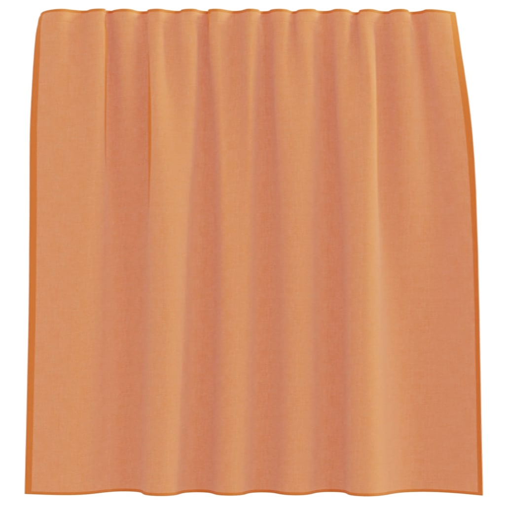 Voile Curtain Panels with Rod Pockets, 2 pcs., Terracotta