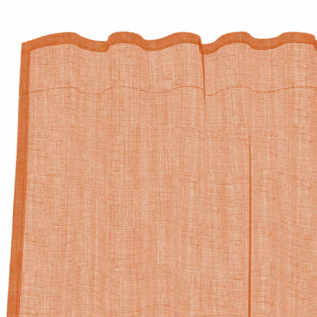 Voilages à passant 2 pcs Terracotta