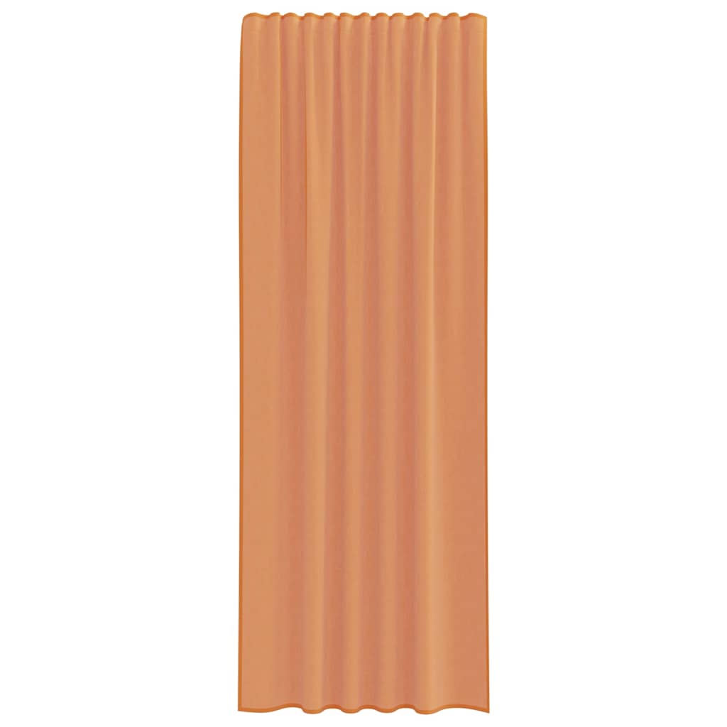 Voilages à passants 2 pcs. Terre cuite
