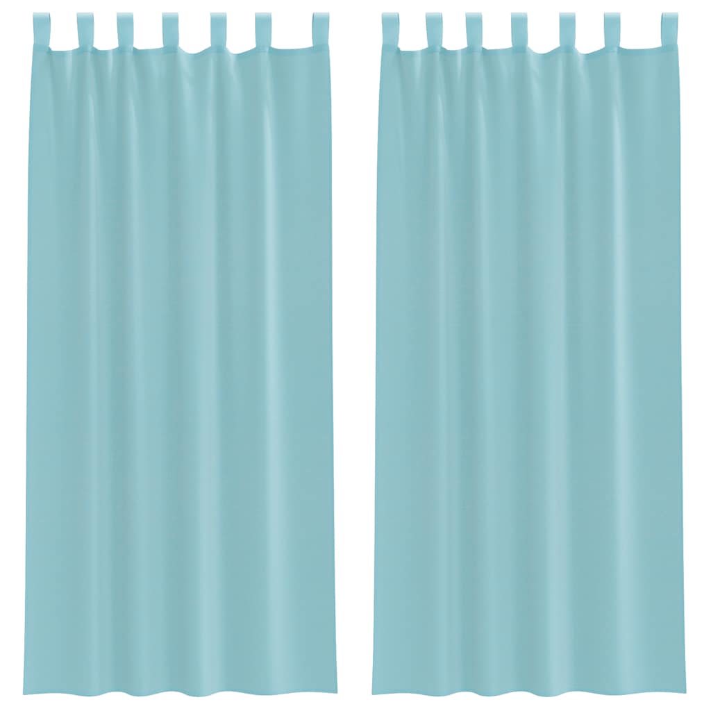 Voilages à passant 2 pcs Turquoise