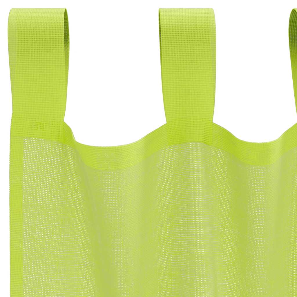 Voile Tab Top Curtains 2 pcs. Apple Green