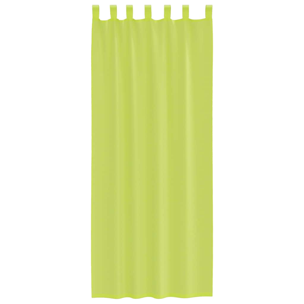 Voile Vorhänge mit Lasche 2 Stk. Apfelgrün