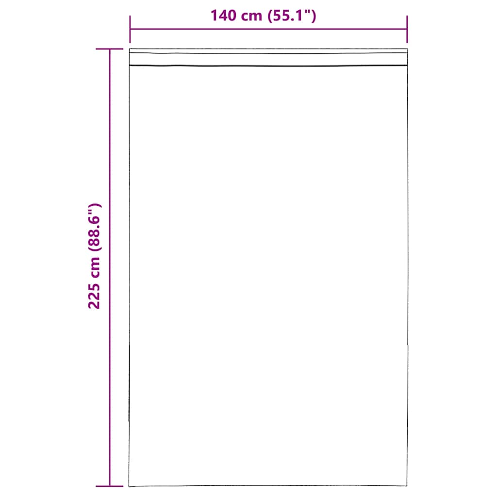 Voile Vorhänge mit Lasche 2 Stk. Braun