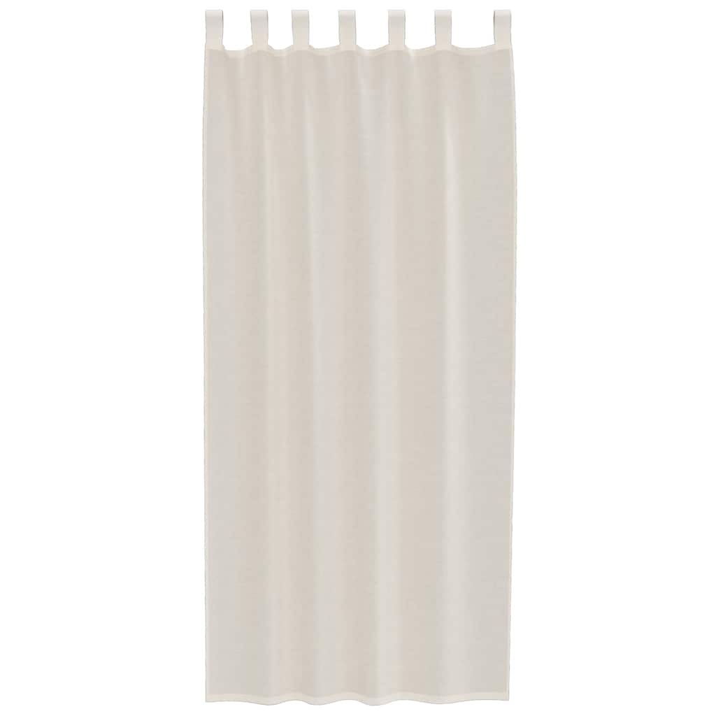 Voilage à pattes 2 pièces Crème