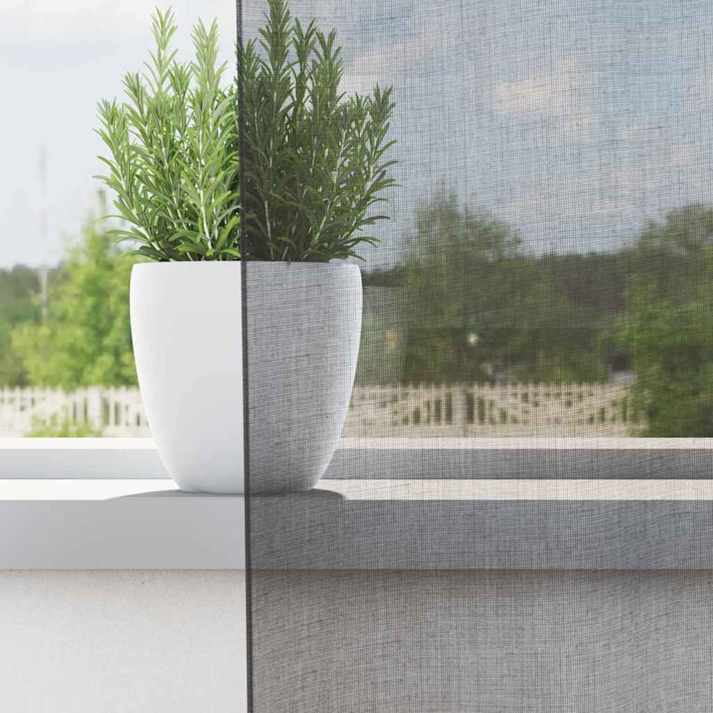 Voile Curtains with Loops, 2 pcs., Dark Grey, 140x245 cm