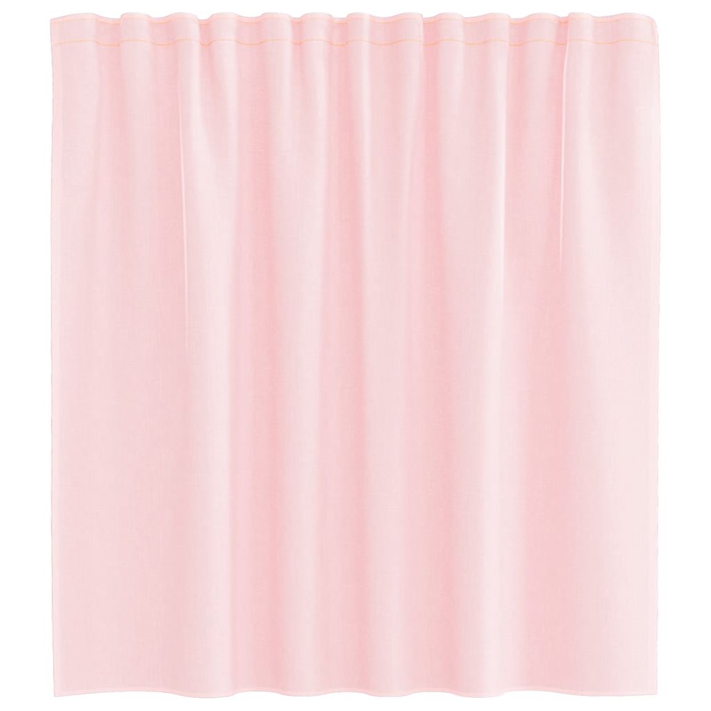 Voile Vorhänge mit Schlaufen 2 Stk. Hellrosa 140x140 cm
