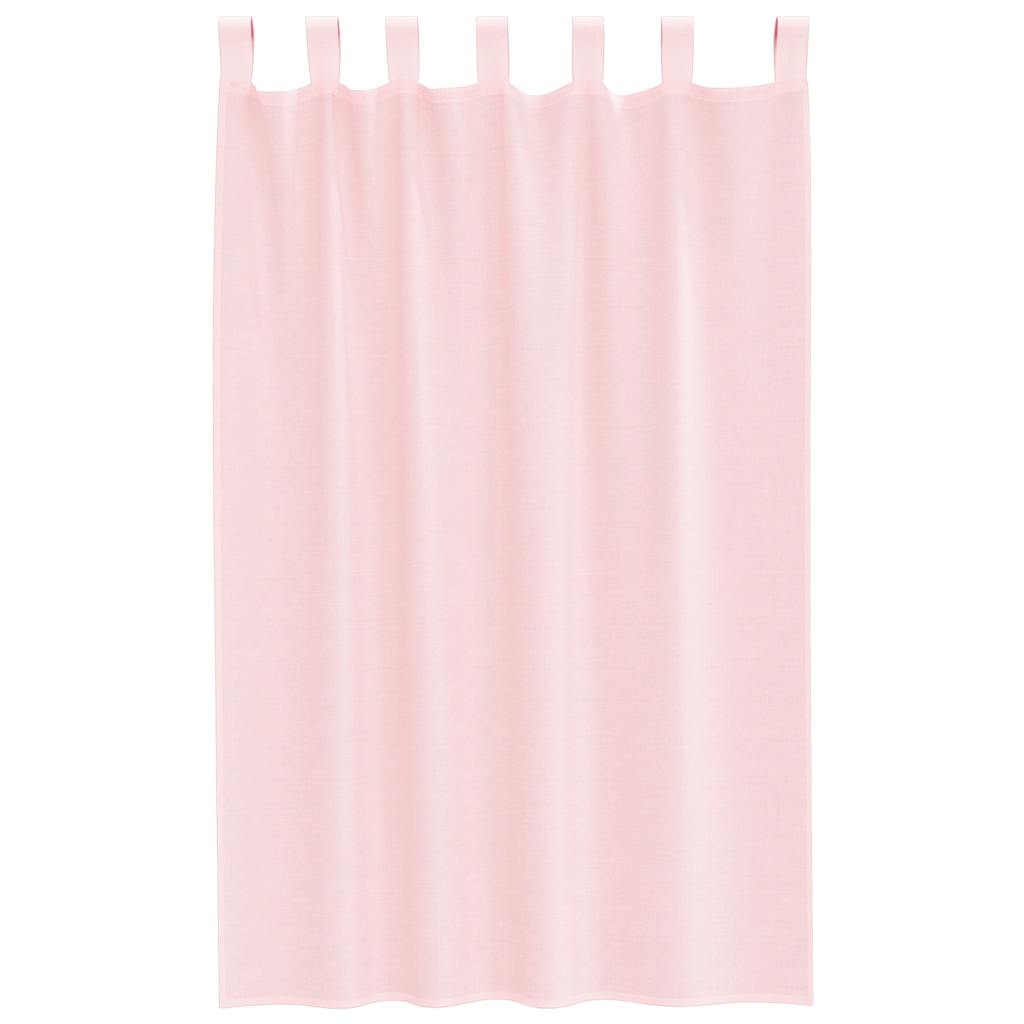 Voilages à passants 2 pcs Rose clair 140x175 cm