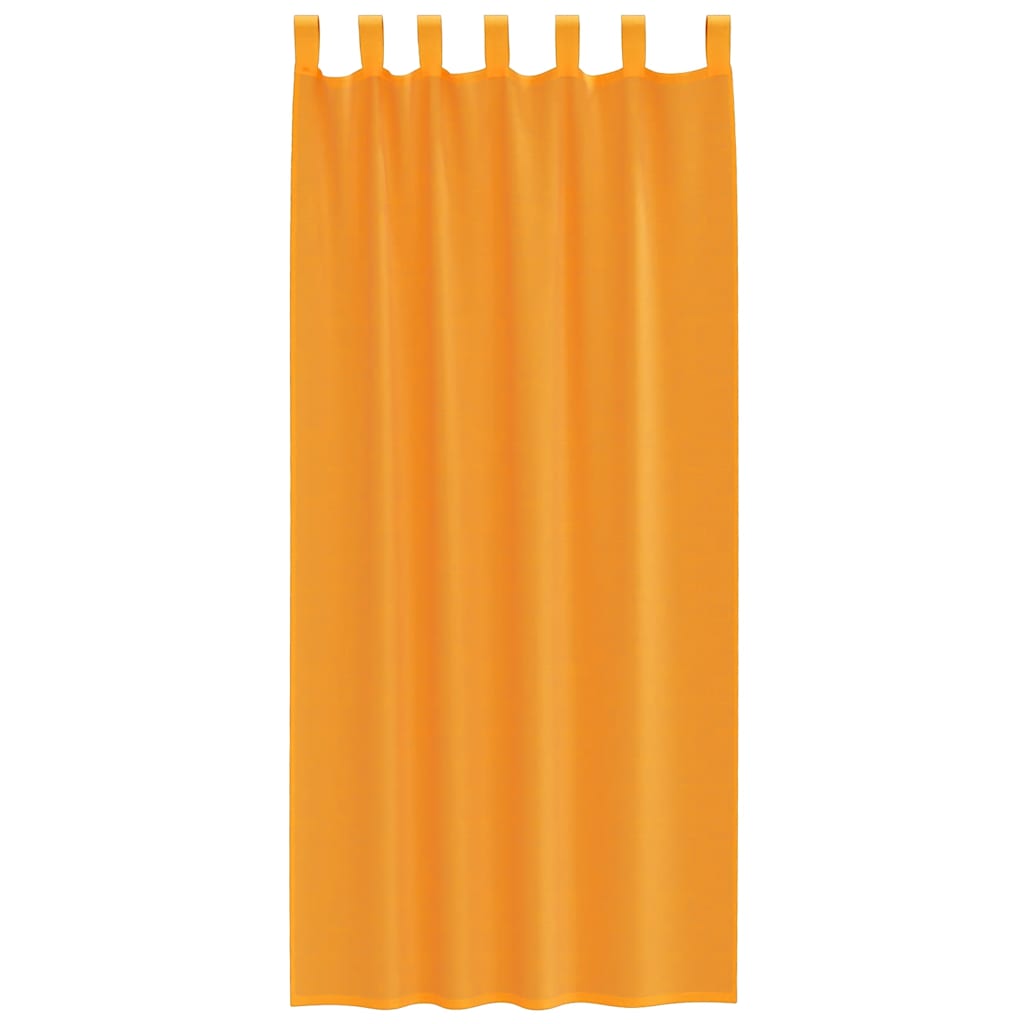 Voile Curtains with Loops 2 pcs. Orange 140x245 cm