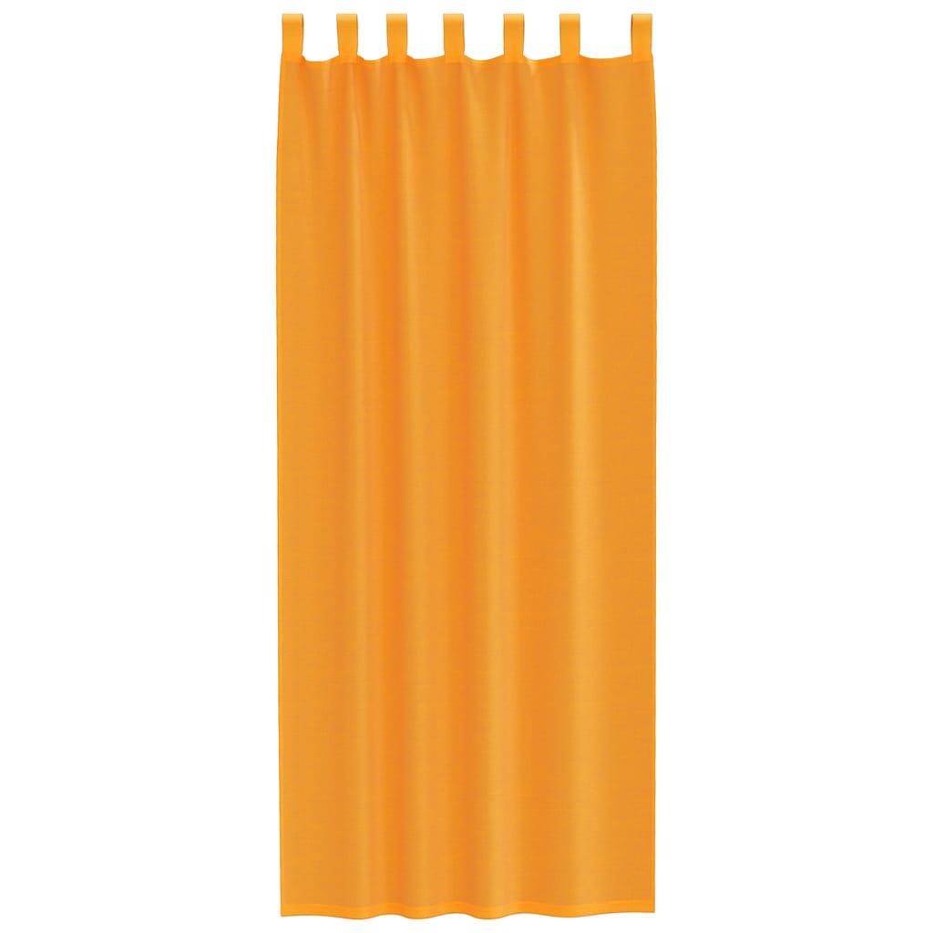 Voile Vorhänge mit Schlaufen 2 Stk. Orange 140x260 cm