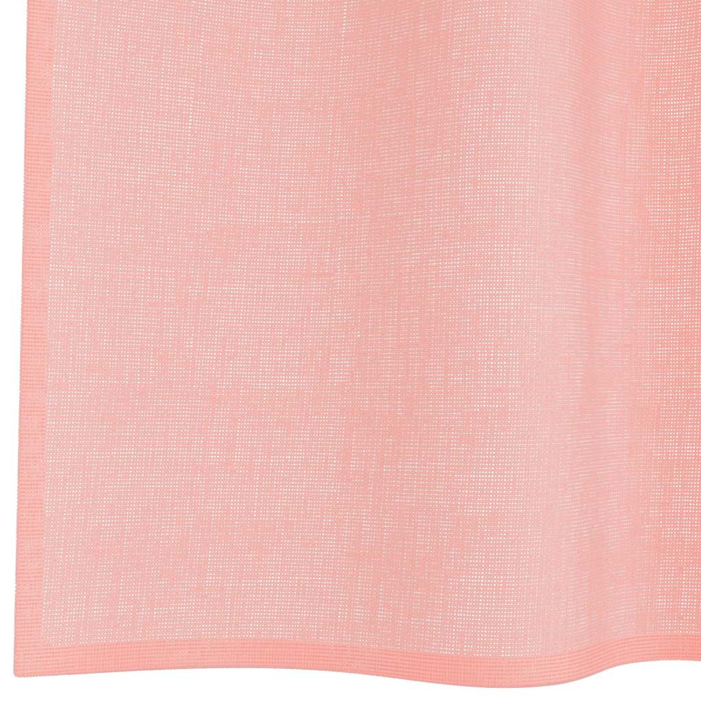 Voile rideaux à passants 2 pcs Rose 140x175 cm