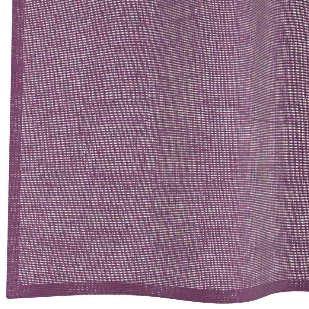 Voile Vorhänge mit Schlaufen 2 Stk. Violett 140x225 cm