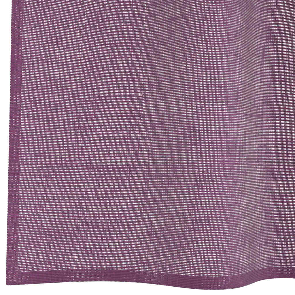 Voile Vorhänge mit Schlaufen 2 Stk. Lila 140x245 cm