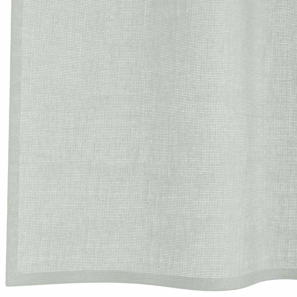 Voile Curtains with Loops 2 pcs. Light Grey 140x225 cm
