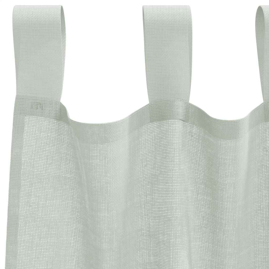 Voilages à passants 2 pcs Gris clair 140x245 cm