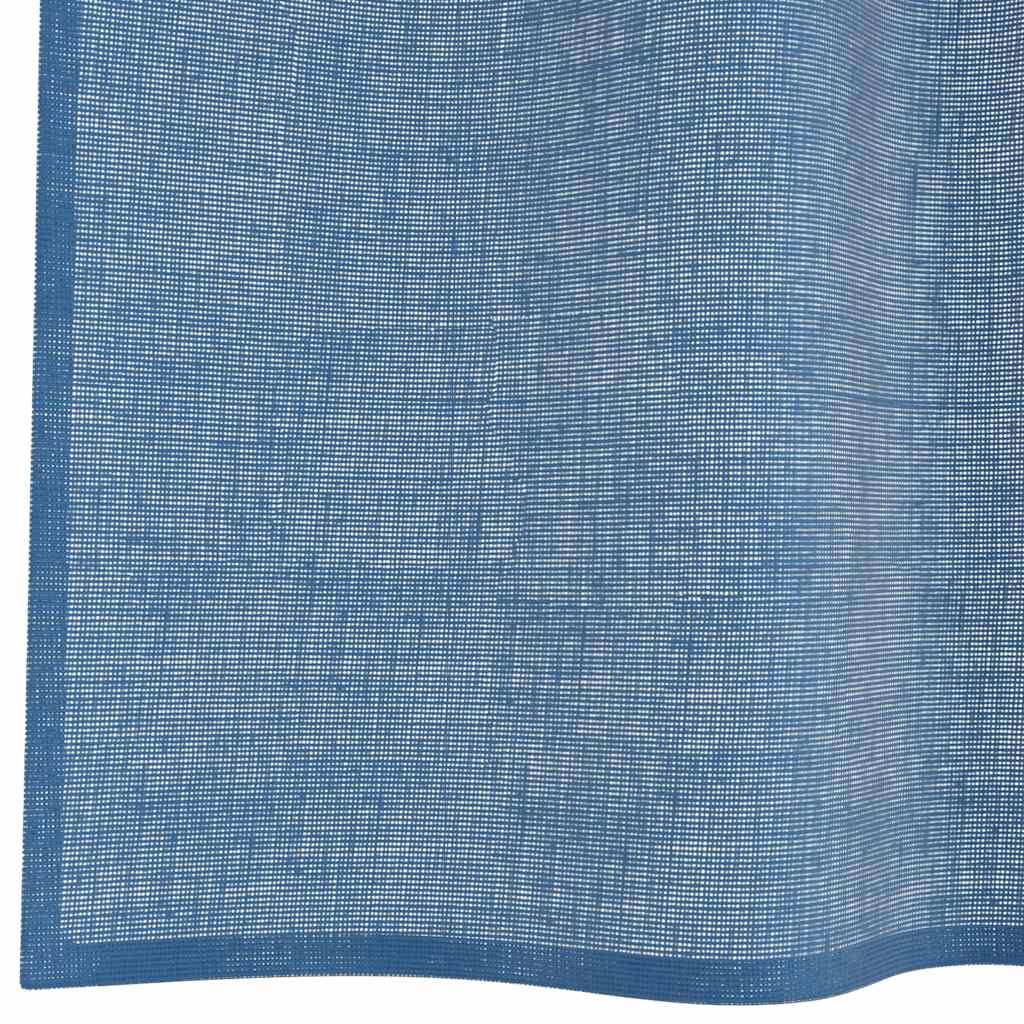 Voilages à passants 2 pcs. Bleu roi 140x225 cm