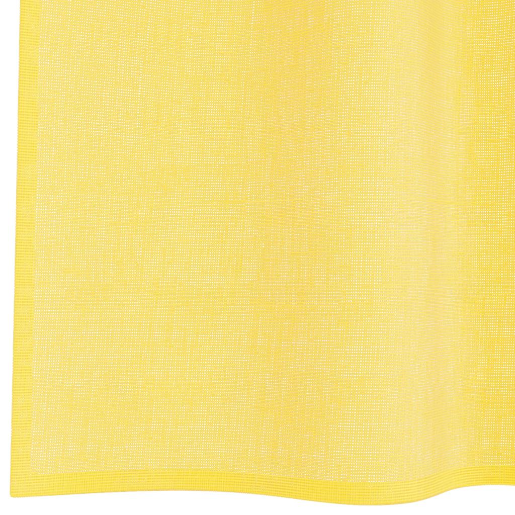 Voile Curtains with Loops 2 pcs. Yellow 140x225 cm