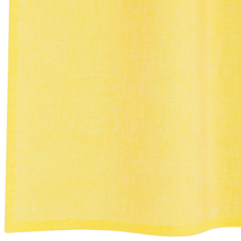Voile Vorhänge mit Schlaufen 2 Stk. Gelb 140x260 cm