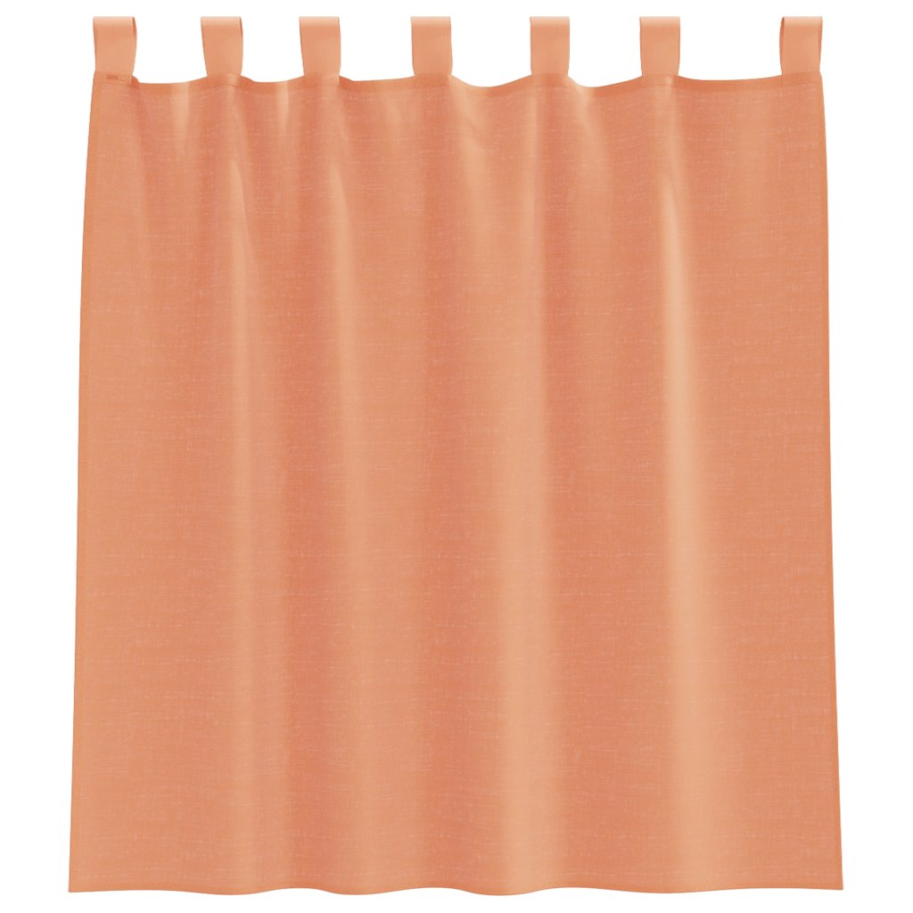 Voile Vorhänge mit Schlaufen 2 Stk. Terrakottarot 140x140 cm