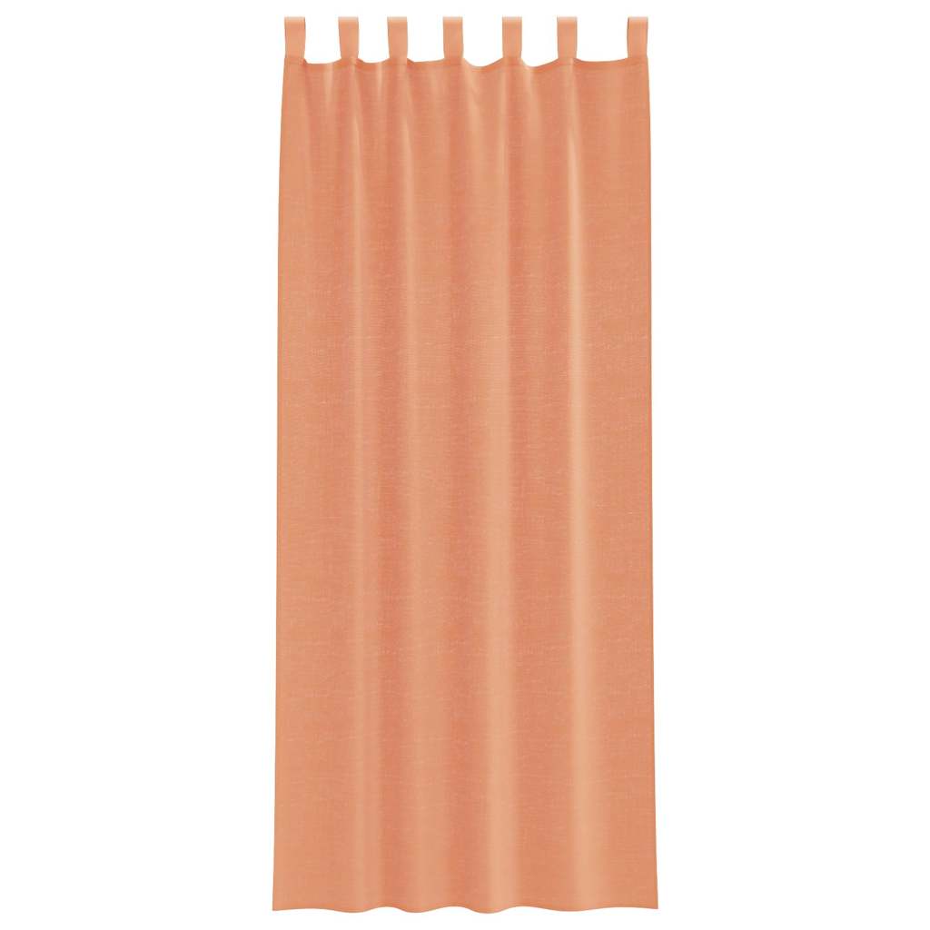Voile Vorhänge mit Schlaufen 2 Stk. Terrakottarot 140x260 cm