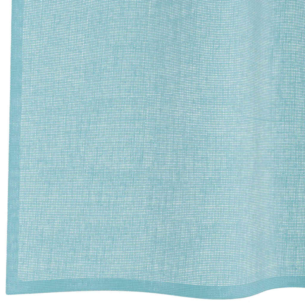 Voile Vorhänge mit Schlaufen 2 Stk. Türkis 140x245 cm