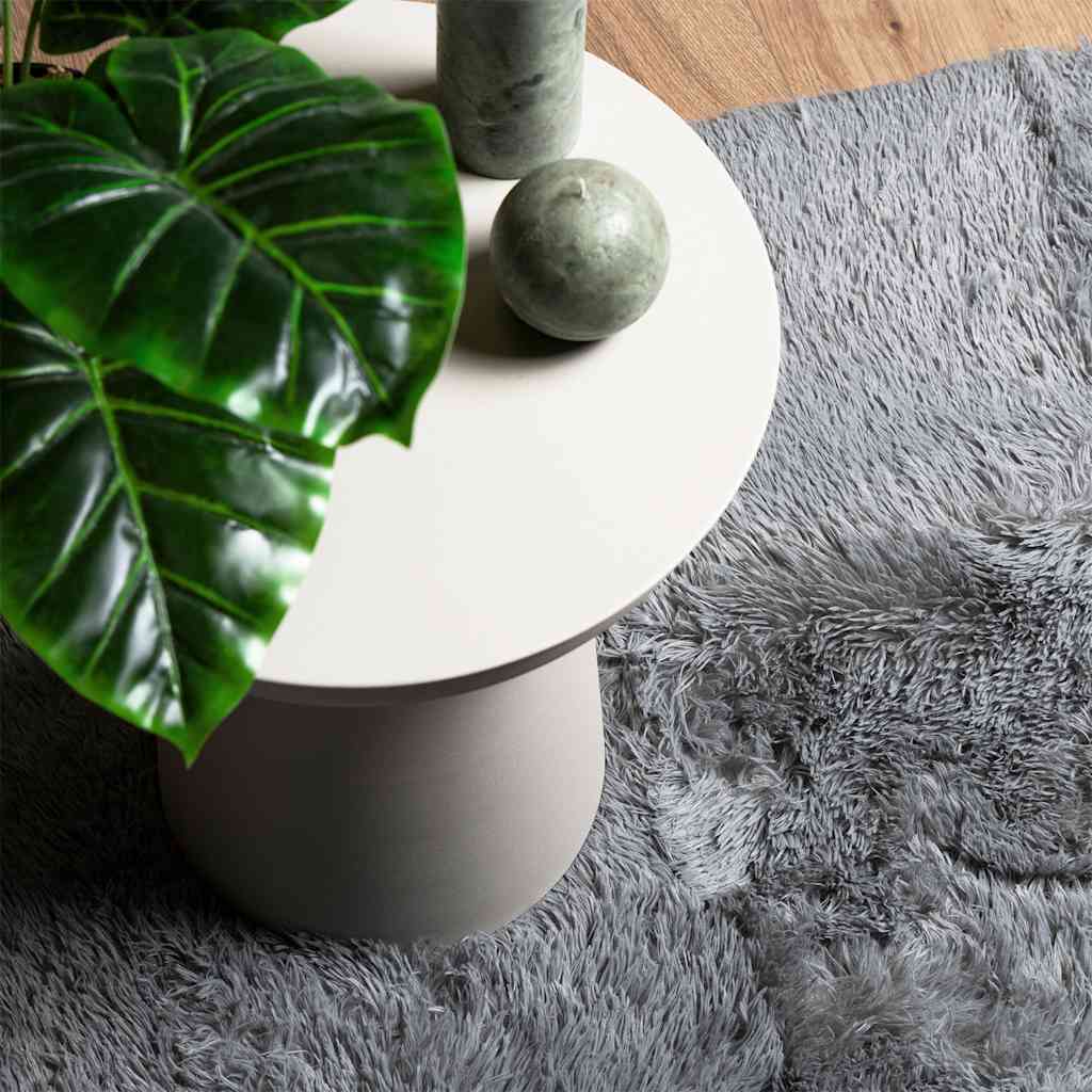 Teppich Shaggy Hochflor NAVARRA Hellgrau 120x170 cm Polyester