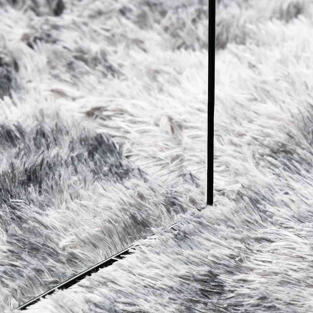 Teppich Shaggy Hochflor NAVARRA Silbergrau 160x230 cm Polyester