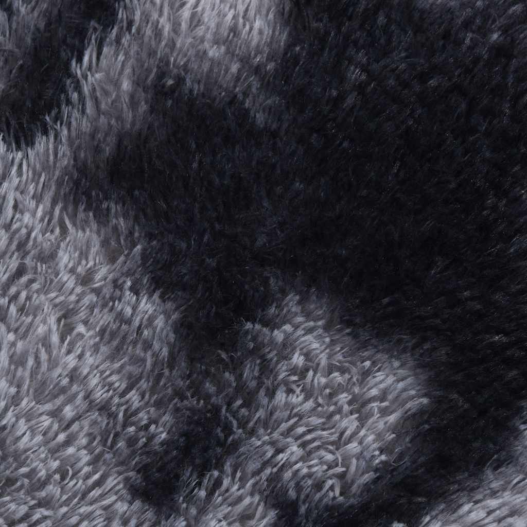 Shaggy High-Pile Rug NAVARRA Dark Grey 200x200 cm Polyester