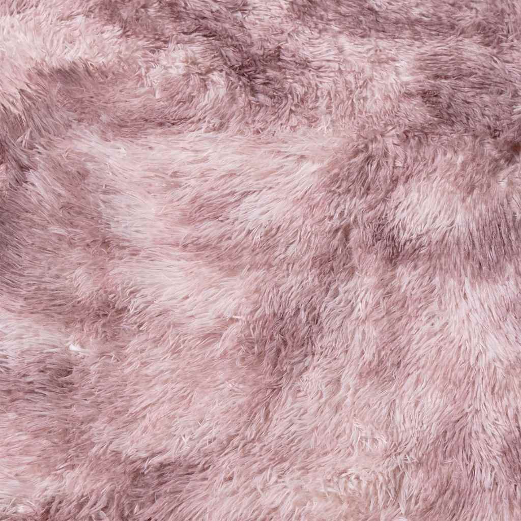 Tapis shaggy à poils longs NAVARRA Rose ancien 240x240 cm Polyester
