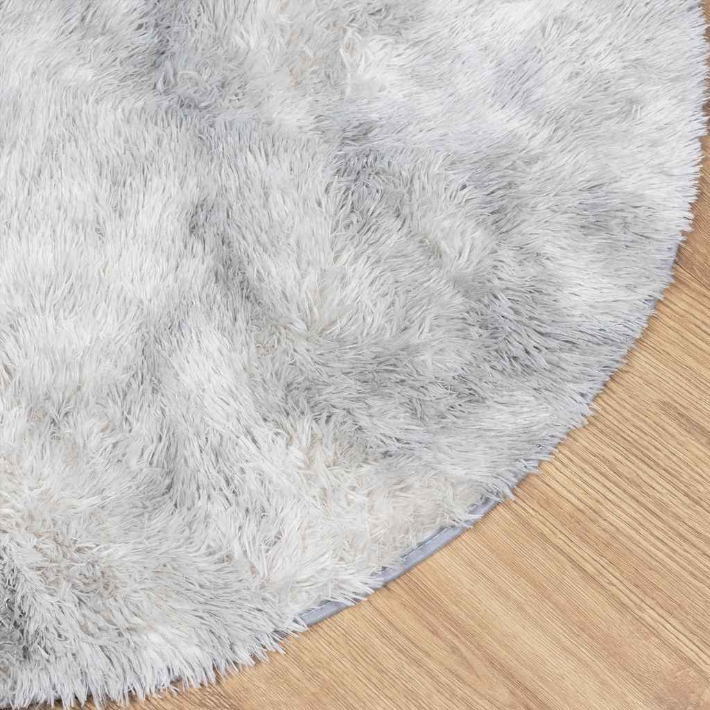 Teppich Shaggy Hochflor NAVARRA Silbergrau 300x200 cm Polyester