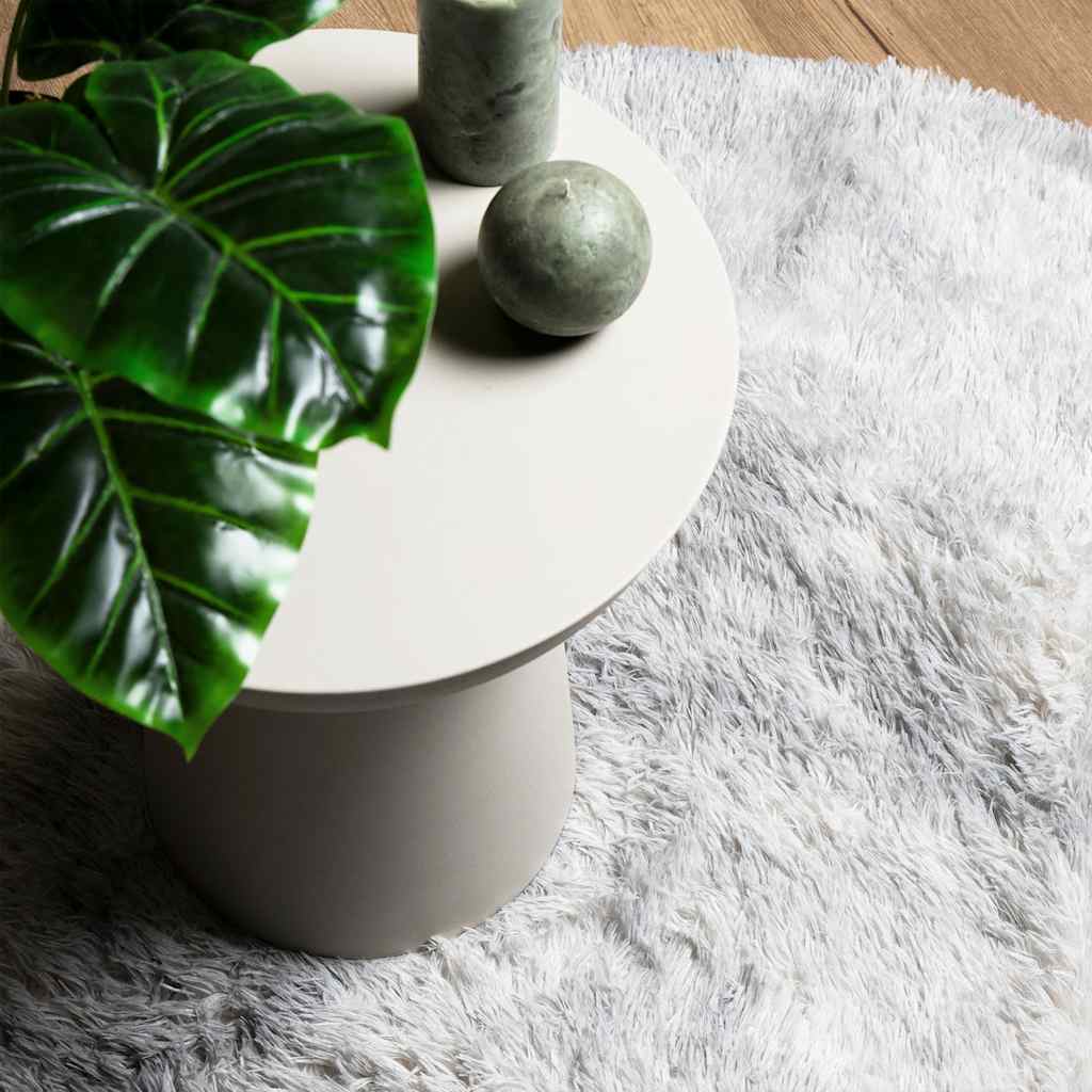 Teppich Shaggy Hochflor NAVARRA Silbergrau 300x200 cm Polyester
