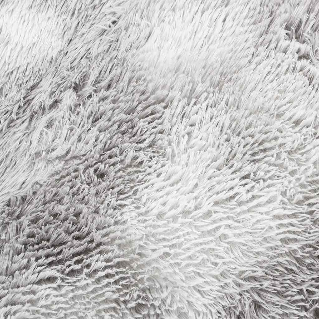 Teppich Shaggy Hochflor NAVARRA Silbergrau 300x200 cm Polyester