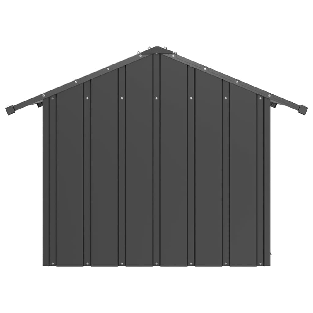 Hundehütte mit Dach 85x107x81 cm Verzinkter Stahl