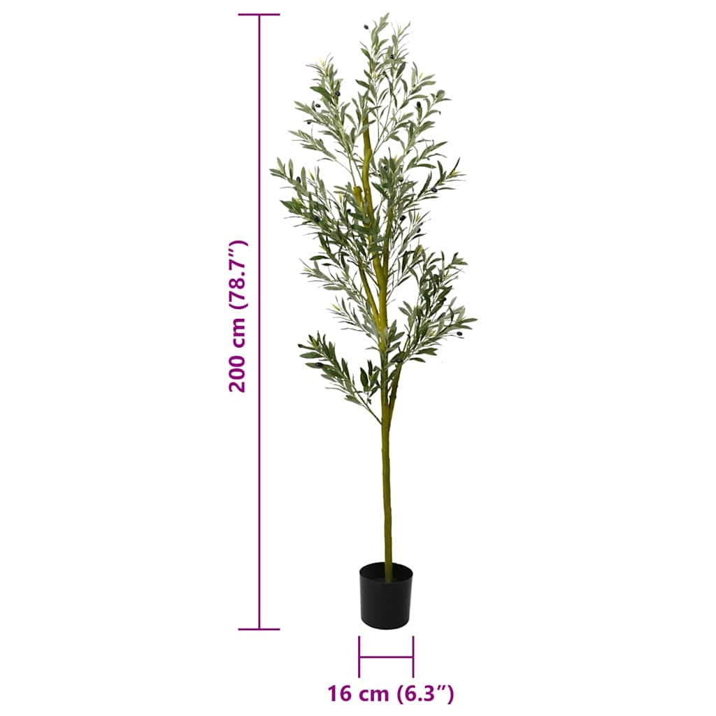 Olivenbaum Künstlich 800 Blätter 200 cm Grün