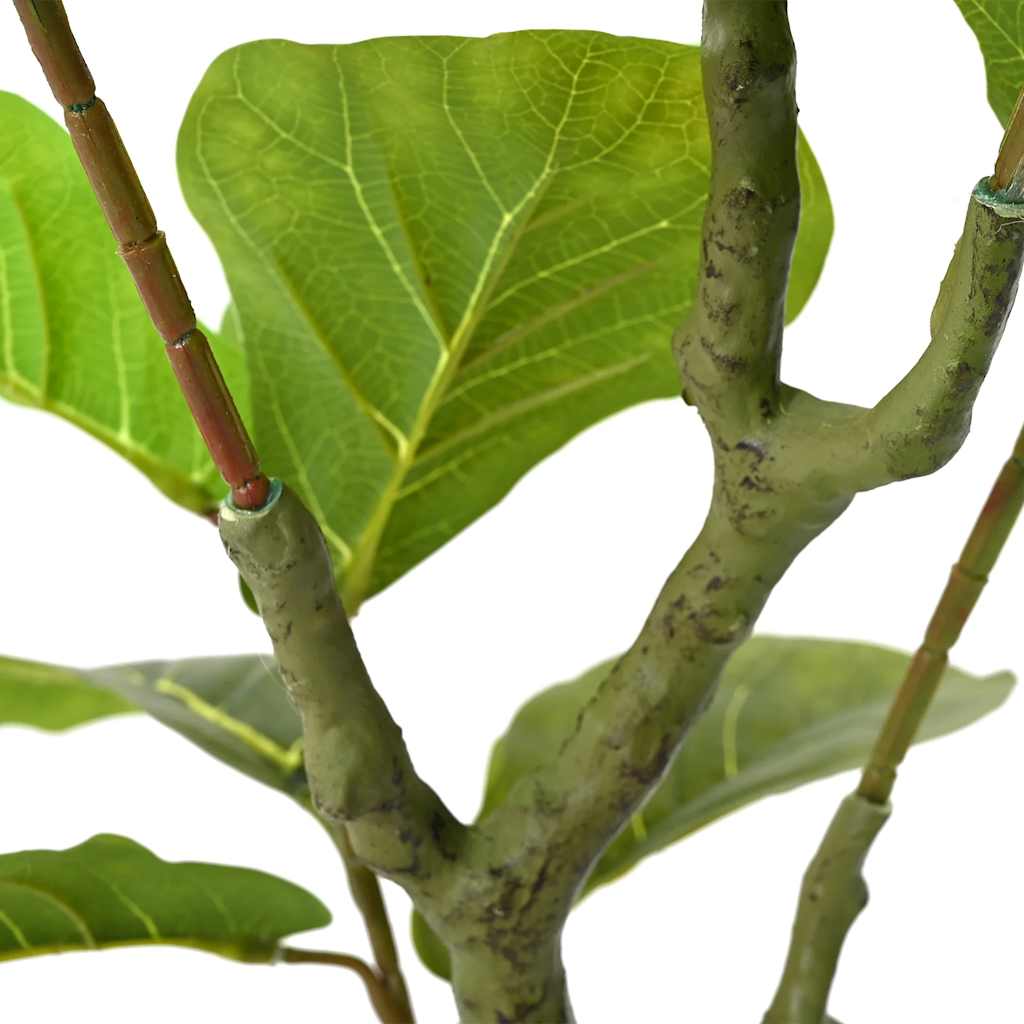 Artificial Ficus Tree, 30 Leaves, 125 cm, Green
