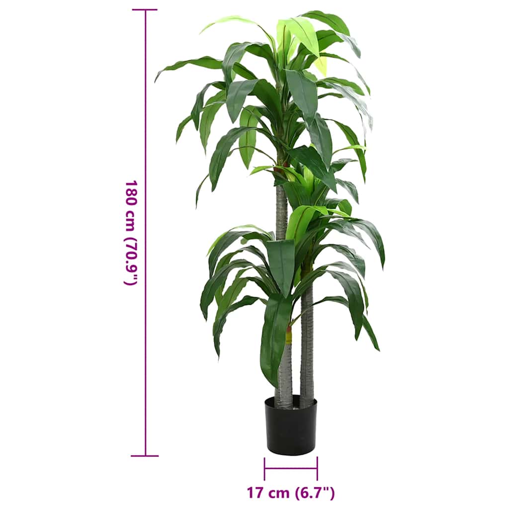 Dragonnier Artificiel 36 Feuilles 180 cm Vert