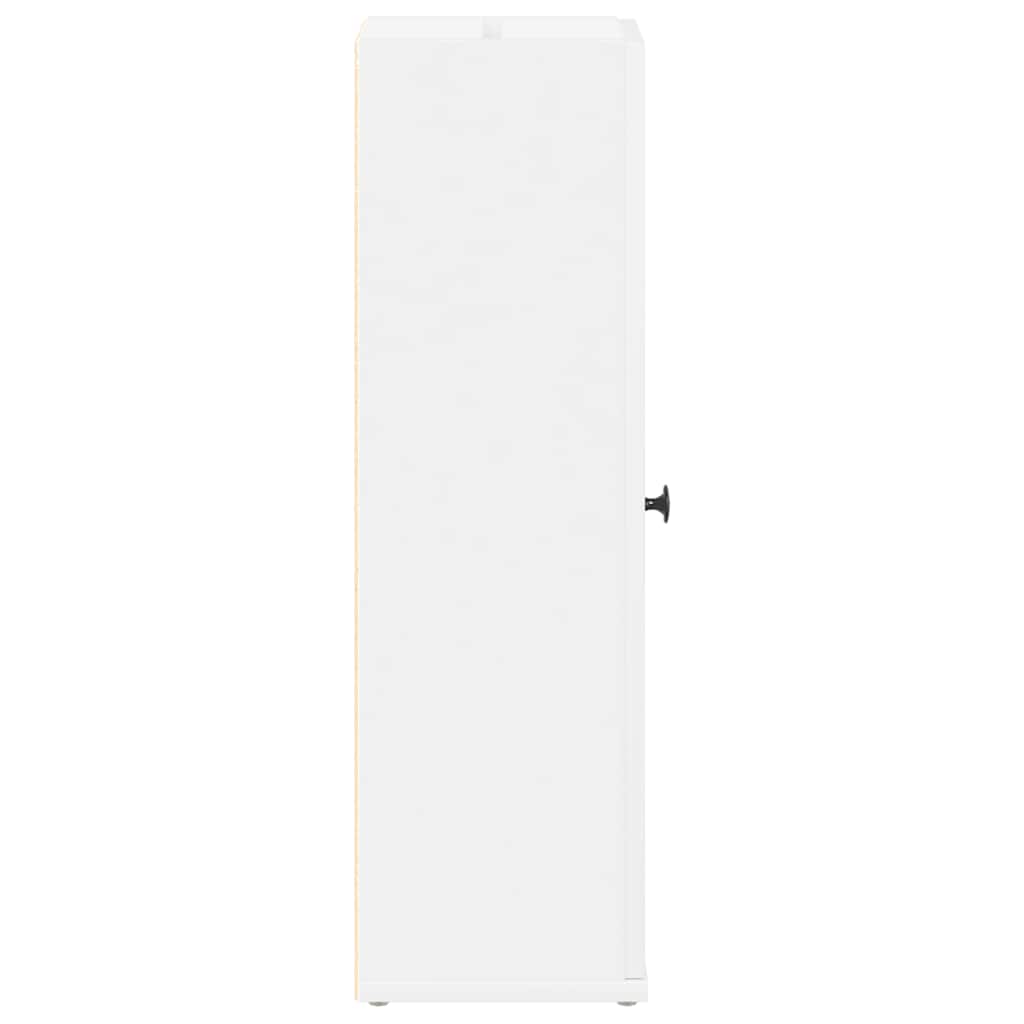 Badezimmerschrank mit Rollenhalter Weiß 20,5x22x72 cm