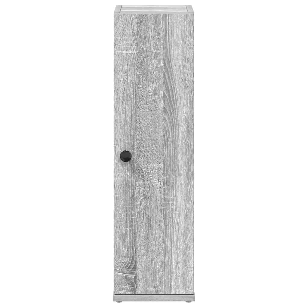 Badezimmerschrank mit Rollenhalter Grau Sonoma 20,5x22x72 cm