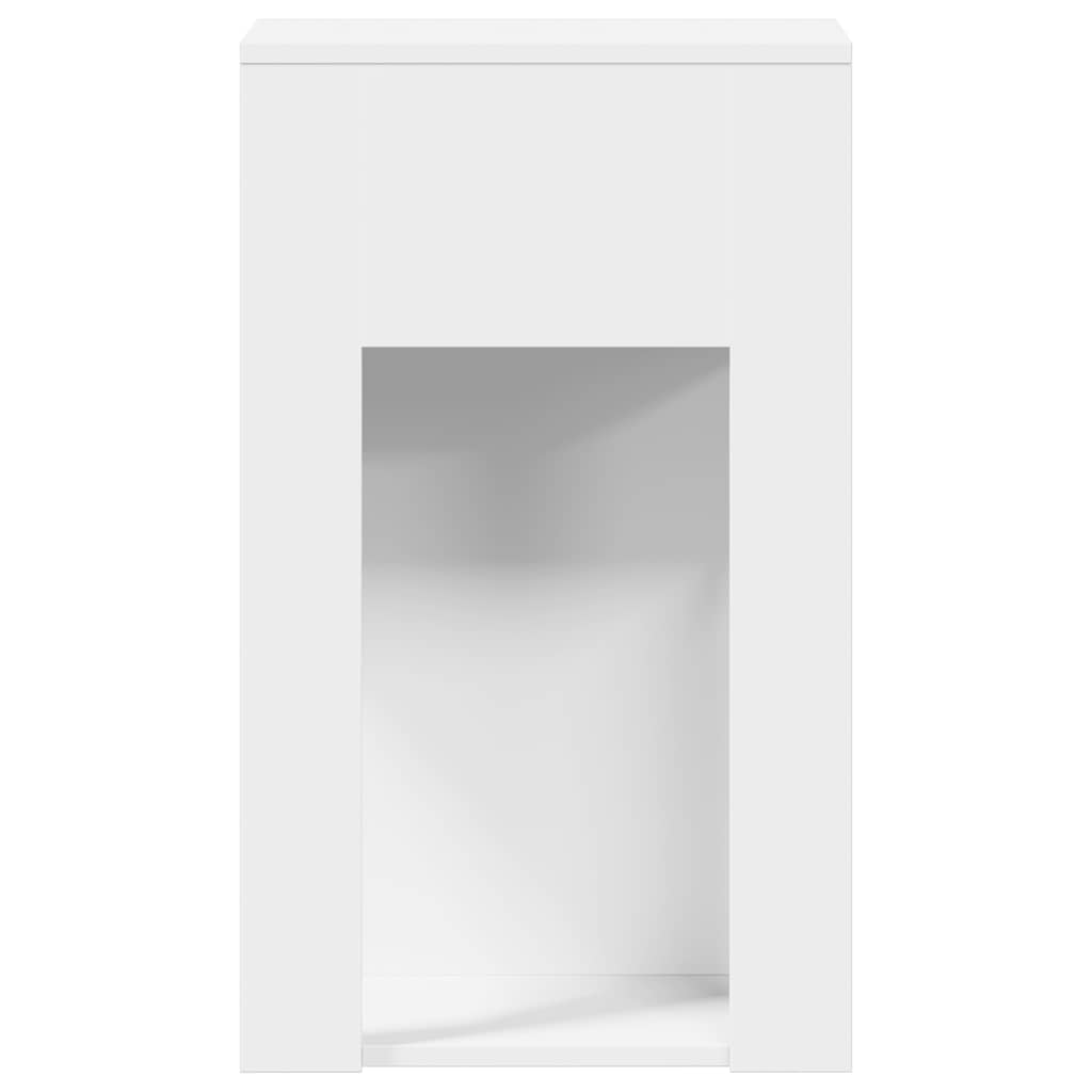 Computer Cabinet with Drawer White 30x44x74 cm
