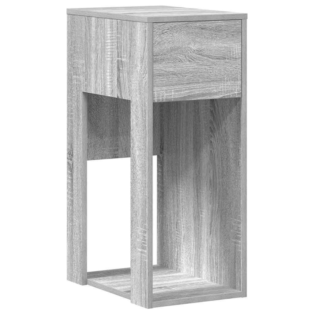 Computer Cabinet with Drawer Grey Sonoma 30x44x74 cm