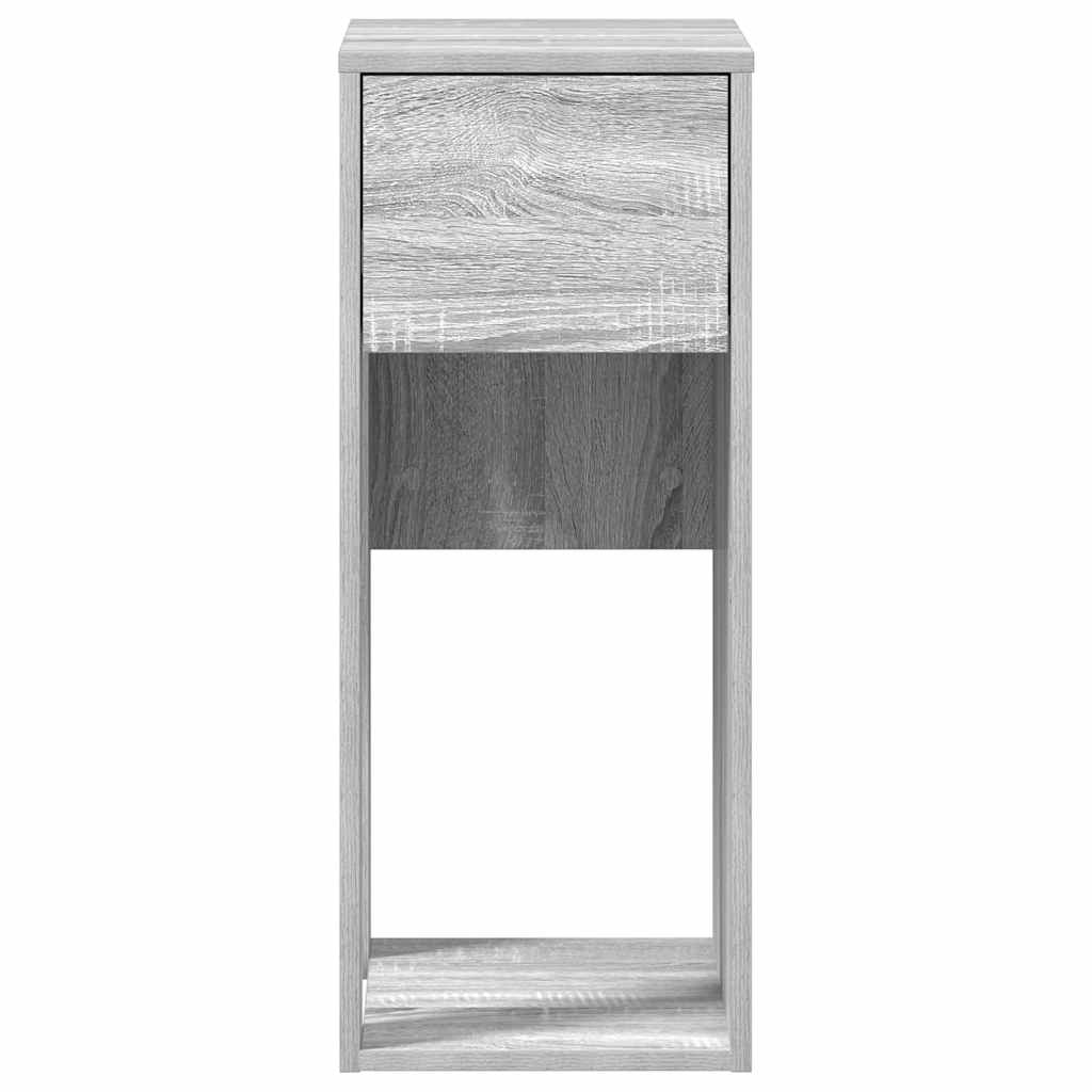 Computer Cabinet with Drawer Grey Sonoma 30x44x74 cm
