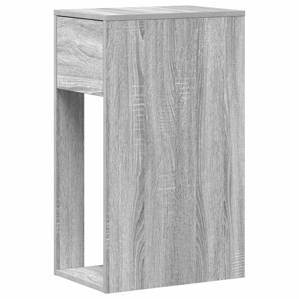 Computer Cabinet with Drawer Grey Sonoma 30x44x74 cm