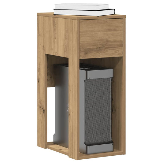 Armoire informatique avec tiroir chêne Artisan 30x44x74 cm