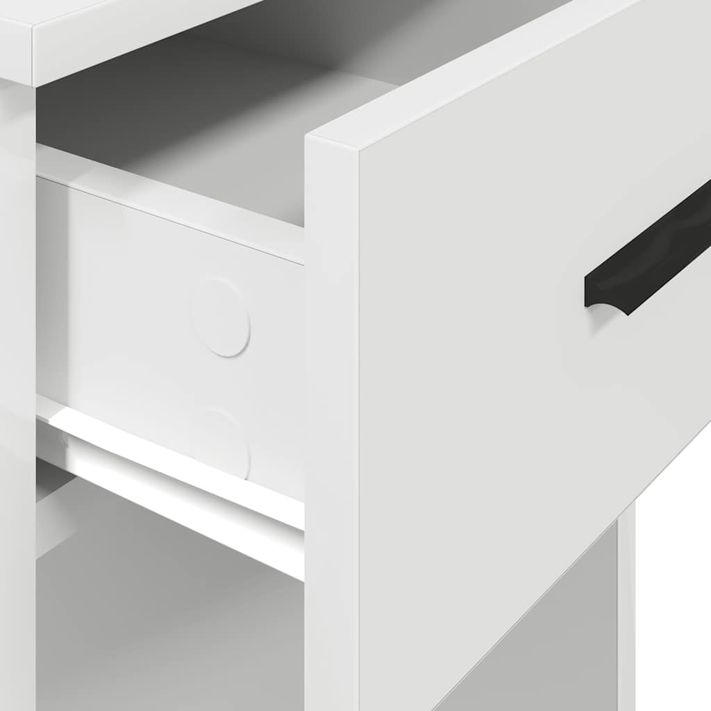 Computer Cabinet with Drawer White 35x45x77 cm