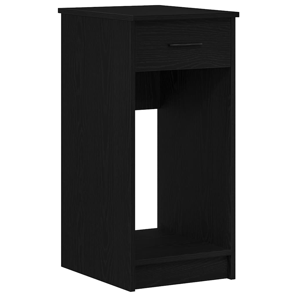 Computer Cabinet with Drawer Black 35x45x77 cm
