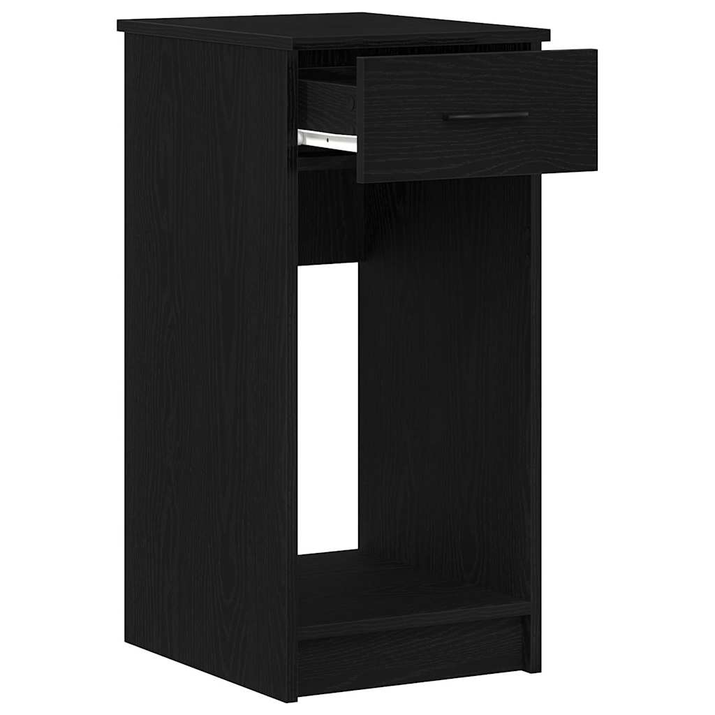 Computer Cabinet with Drawer Black 35x45x77 cm