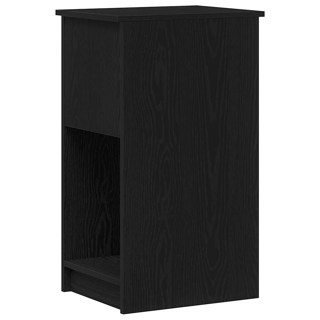 Computer Cabinet with Drawer Black 35x45x77 cm